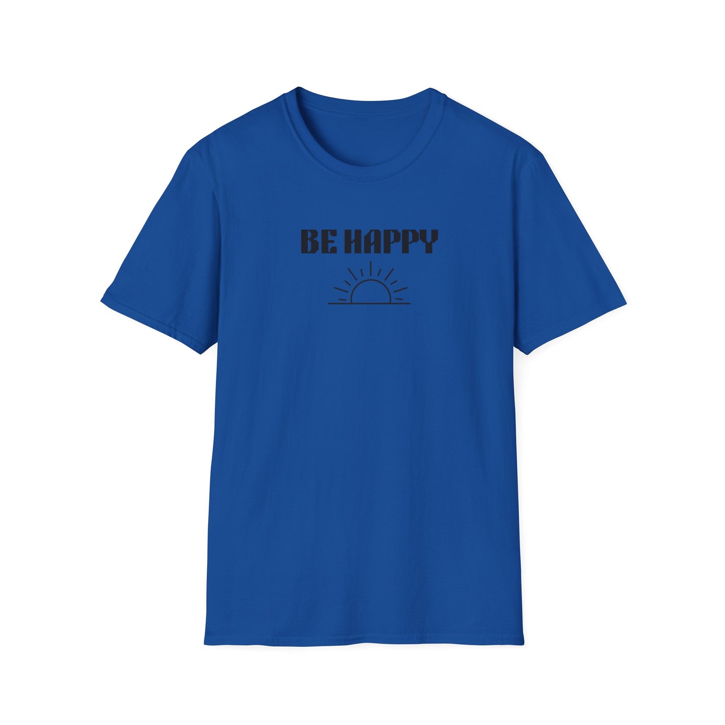 Be Happy  Daily Be Tees Unisex Softstyle T-Shirt for Motivation and Comfort