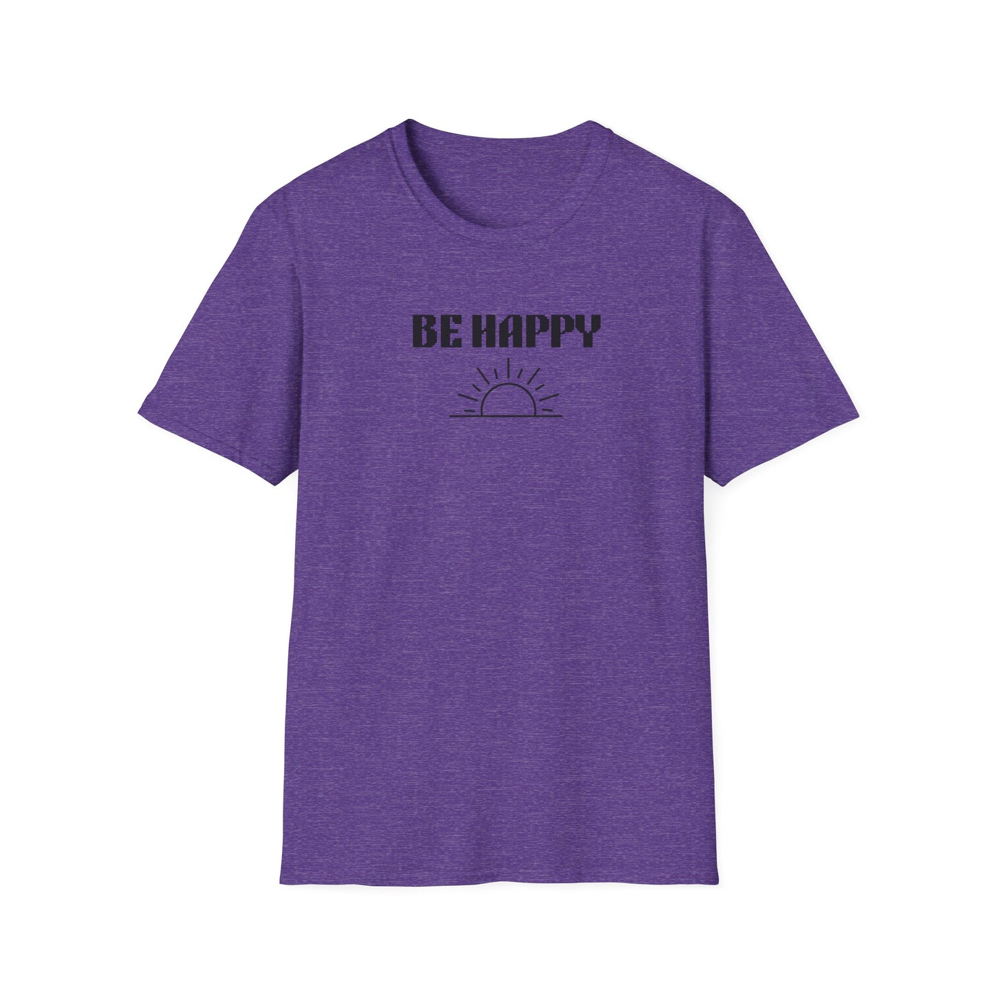 Be Happy  Daily Be Tees Unisex Softstyle T-Shirt for Motivation and Comfort