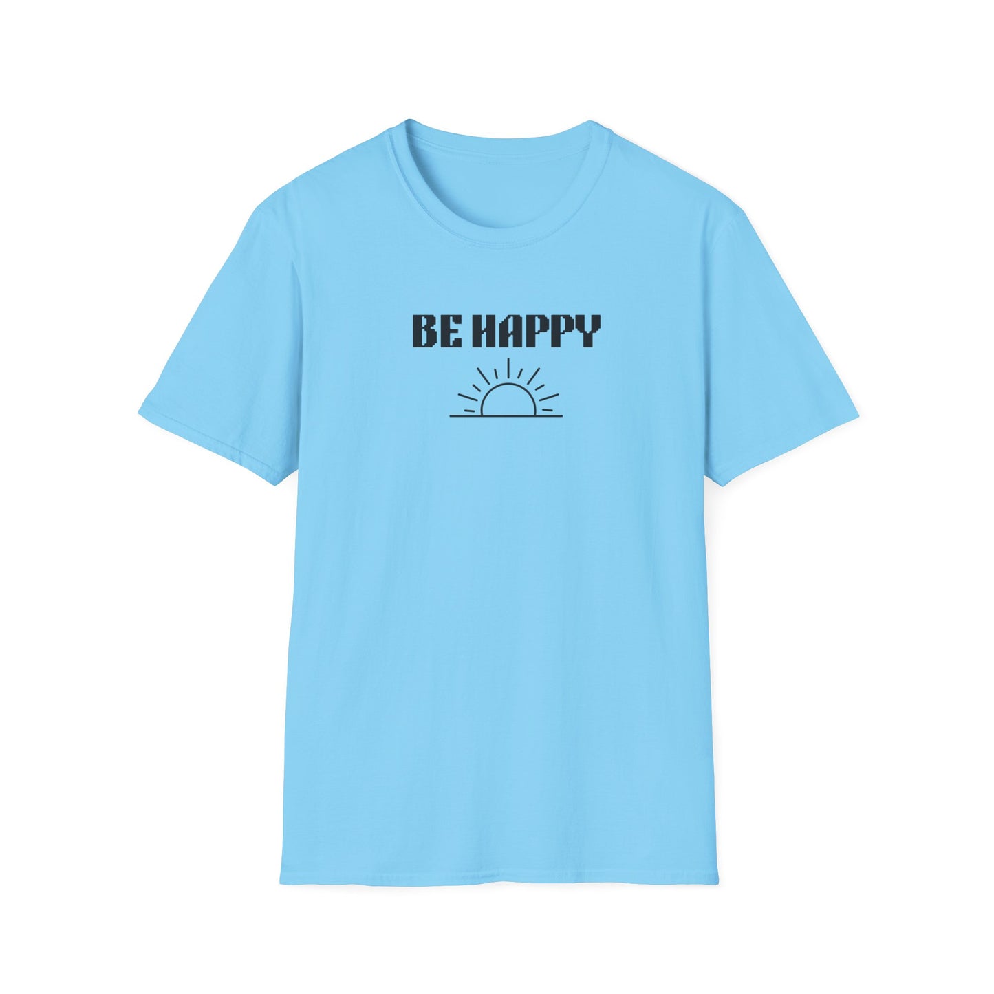 Be Happy  Daily Be Tees Unisex Softstyle T-Shirt for Motivation and Comfort