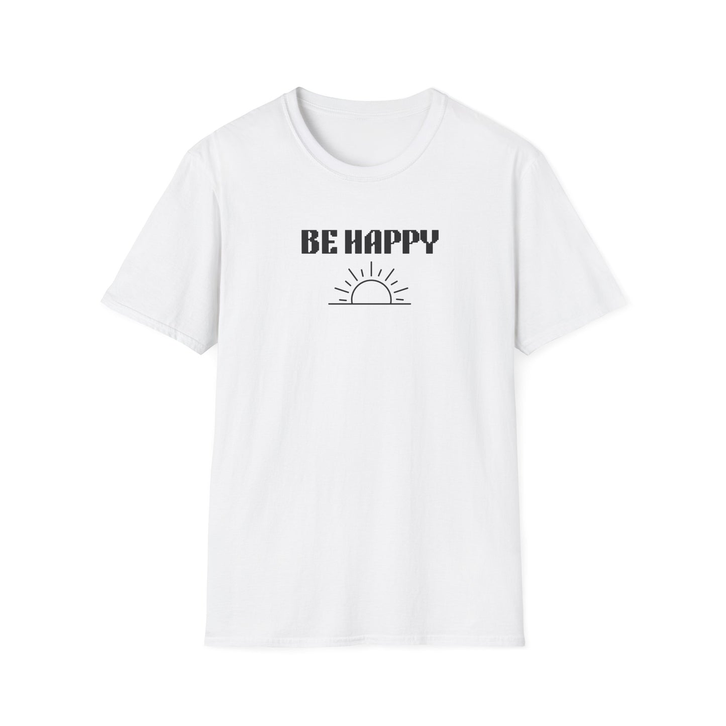 Be Happy  Daily Be Tees Unisex Softstyle T-Shirt for Motivation and Comfort