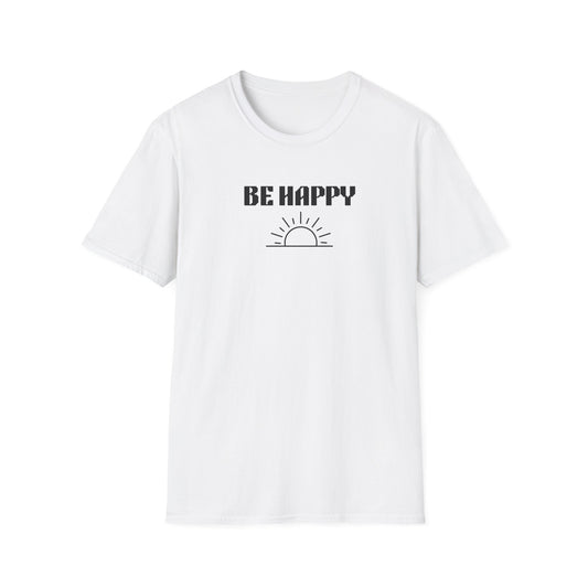 Be Happy  Daily Be Tees Unisex Softstyle T-Shirt for Motivation and Comfort