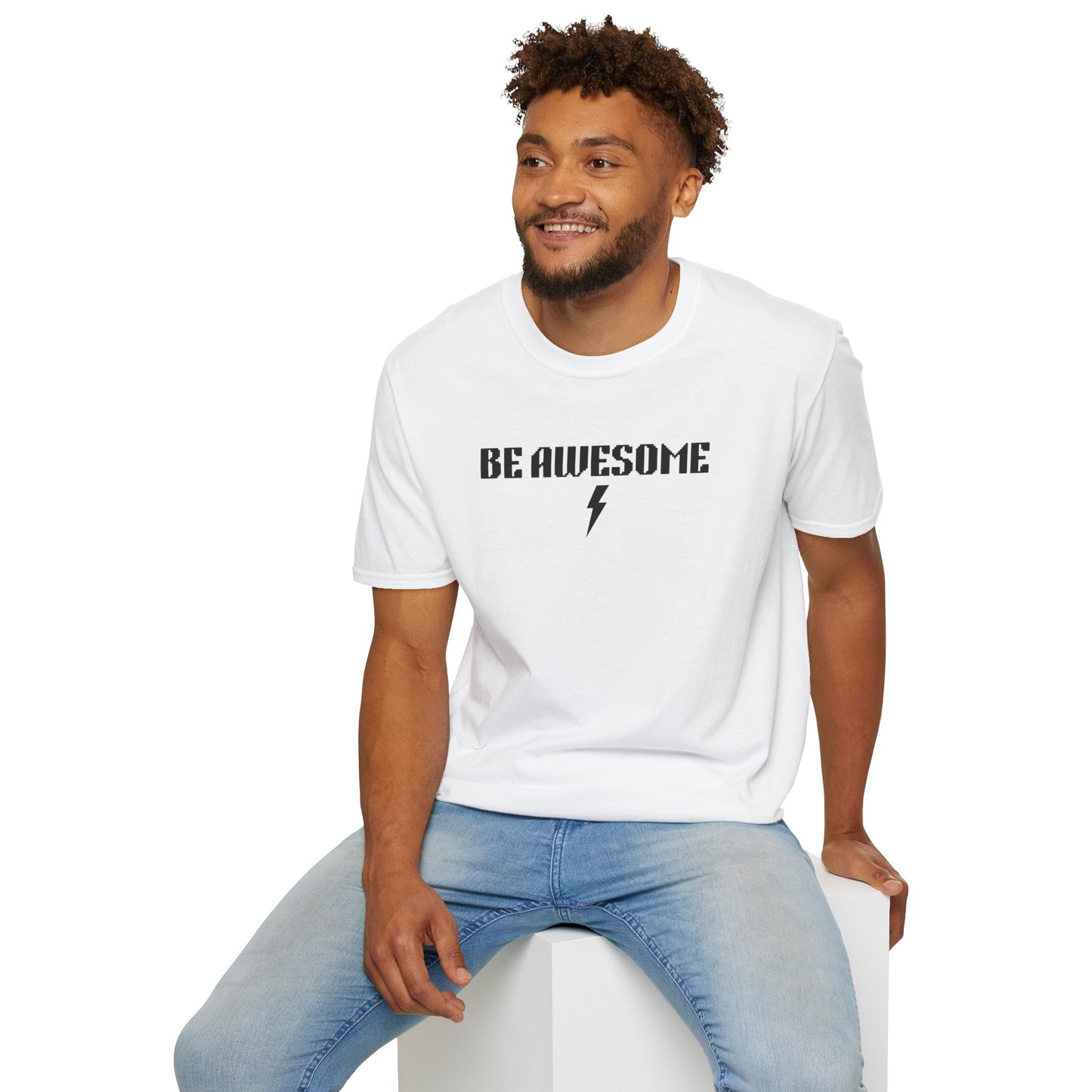 Be Awesome Daily Be Tees Unisex Softstyle T-Shirt for Motivation and Comfort
