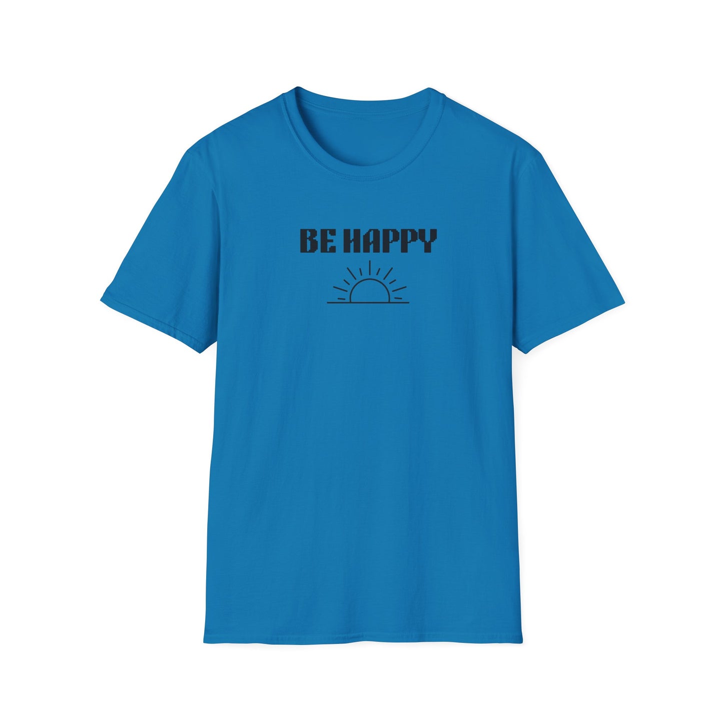 Be Happy  Daily Be Tees Unisex Softstyle T-Shirt for Motivation and Comfort