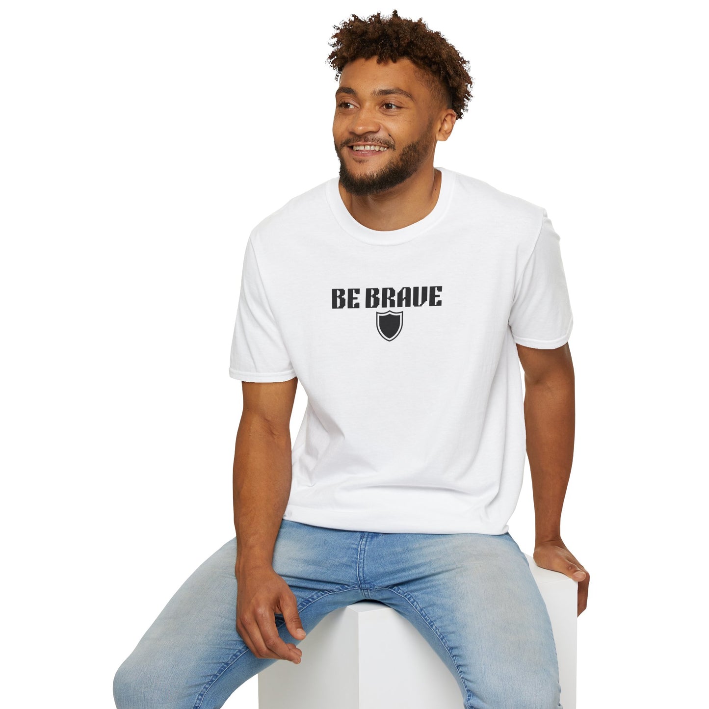 Be Brave Daily Be Tees Unisex Softstyle T-Shirt for Motivation and Comfort
