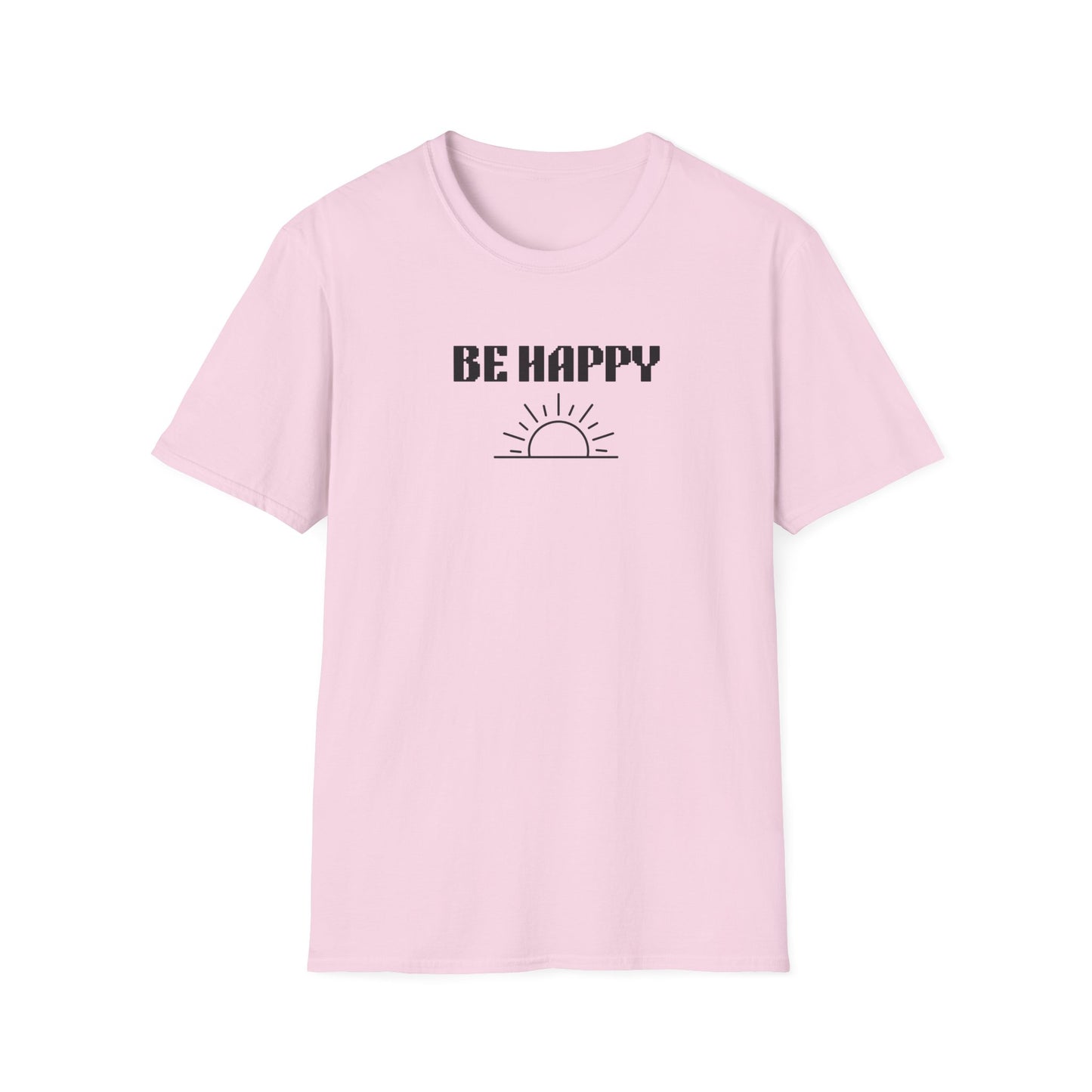 Be Happy  Daily Be Tees Unisex Softstyle T-Shirt for Motivation and Comfort
